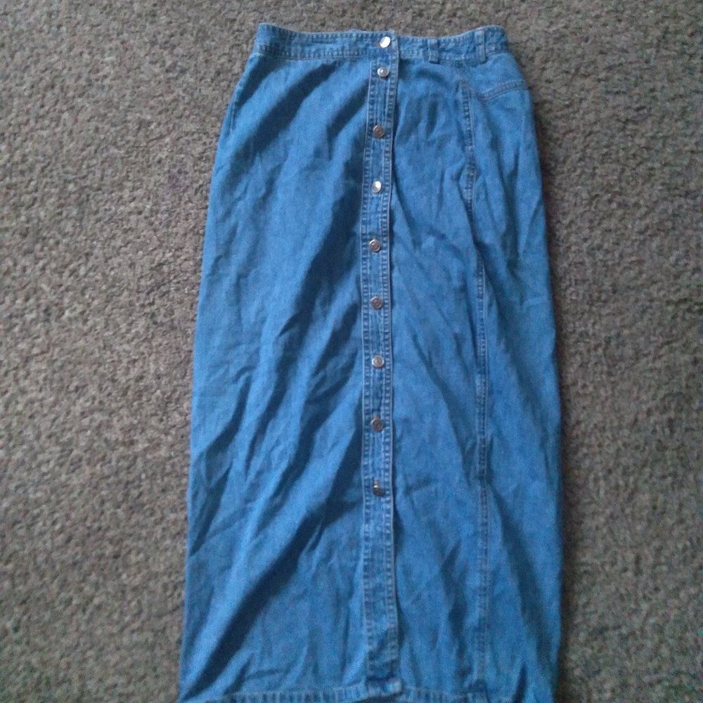 vintage denim skirt